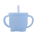 Vasos de alimentación para bebés Aprendizaje para bebés Vasos de silicona para bebés Vasos para bebés con tapas de silicona sólidas