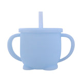 Vasos de alimentación para bebés Aprendizaje para bebés Vasos de silicona para bebés Vasos para bebés con tapas de silicona sólidas