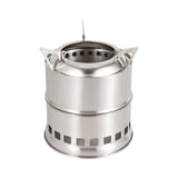 Outdoor Firewood Stove Stainless Steel Barbecue Grill Wood Charcoal Solid Alcohol Heater Warming Furnace - V.I.P Digital Presence