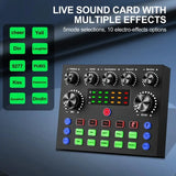 V8S Audio Mixer with Voice changer,Podcast Mixer,Sound Card for Phone Gaming Karaoke Studio Live Streaming Podcast - V.I.P Digital Presence