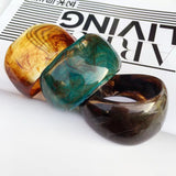 Li Shi patterned acrylic bracelet irregular bracelet - V.I.P Digital Presence
