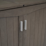 Queen Size Murphy Bed with Built-In Charging Station  Antique Grey