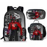 New 3PC-SET Skibidi Toilet Man Backpack Custom Game Peripheral Schoolbags For Primary Secondary School Teenage - V.I.P Digital Presence