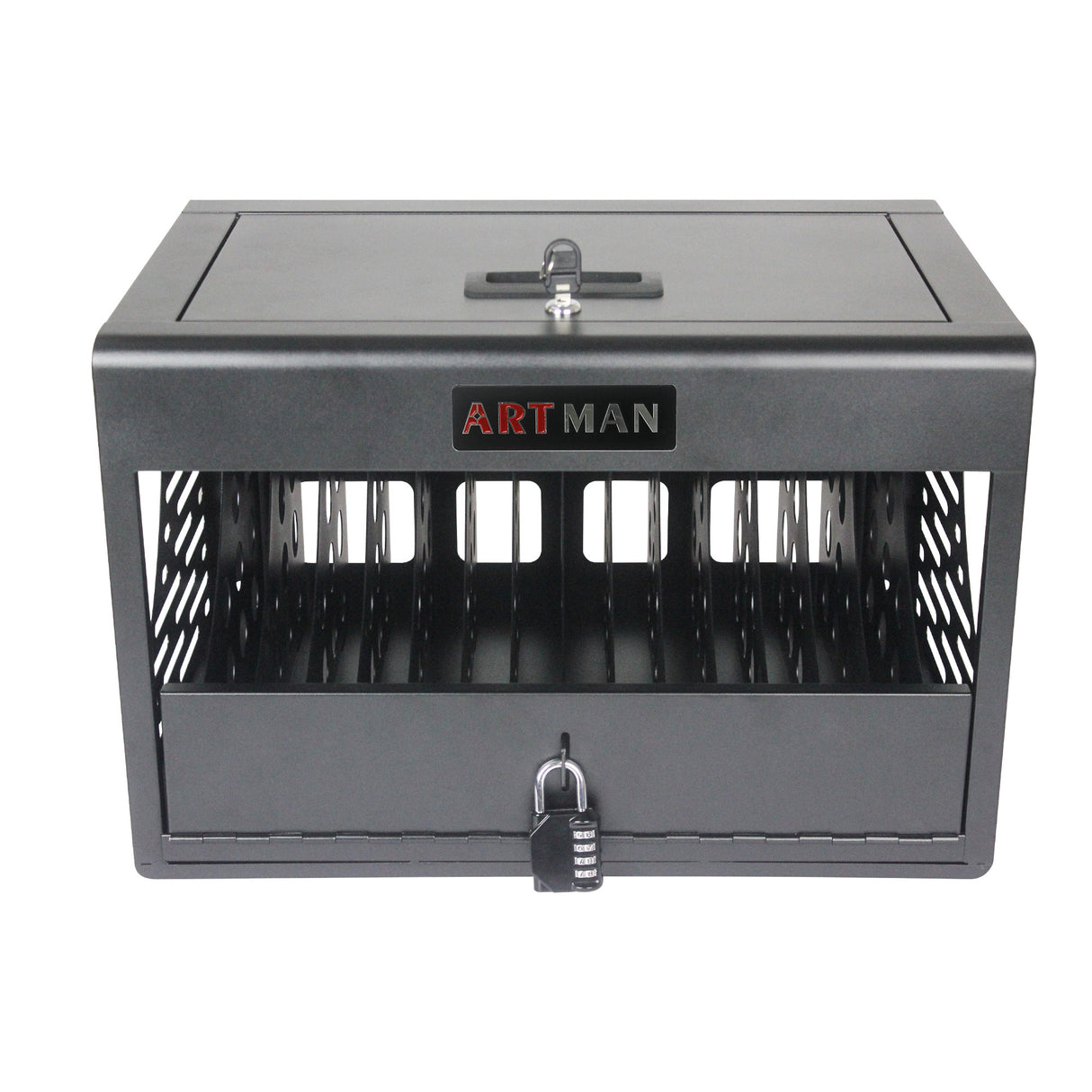 16 Bay Charging Cabinet for Laptop Chromebook Locking Charging Station-BLACK - V.I.P Digital Presence