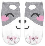 Thin 3D Digital Animal Printed Women's Socks Shallow Socks Adult Invisible Socks - V.I.P Digital Presence