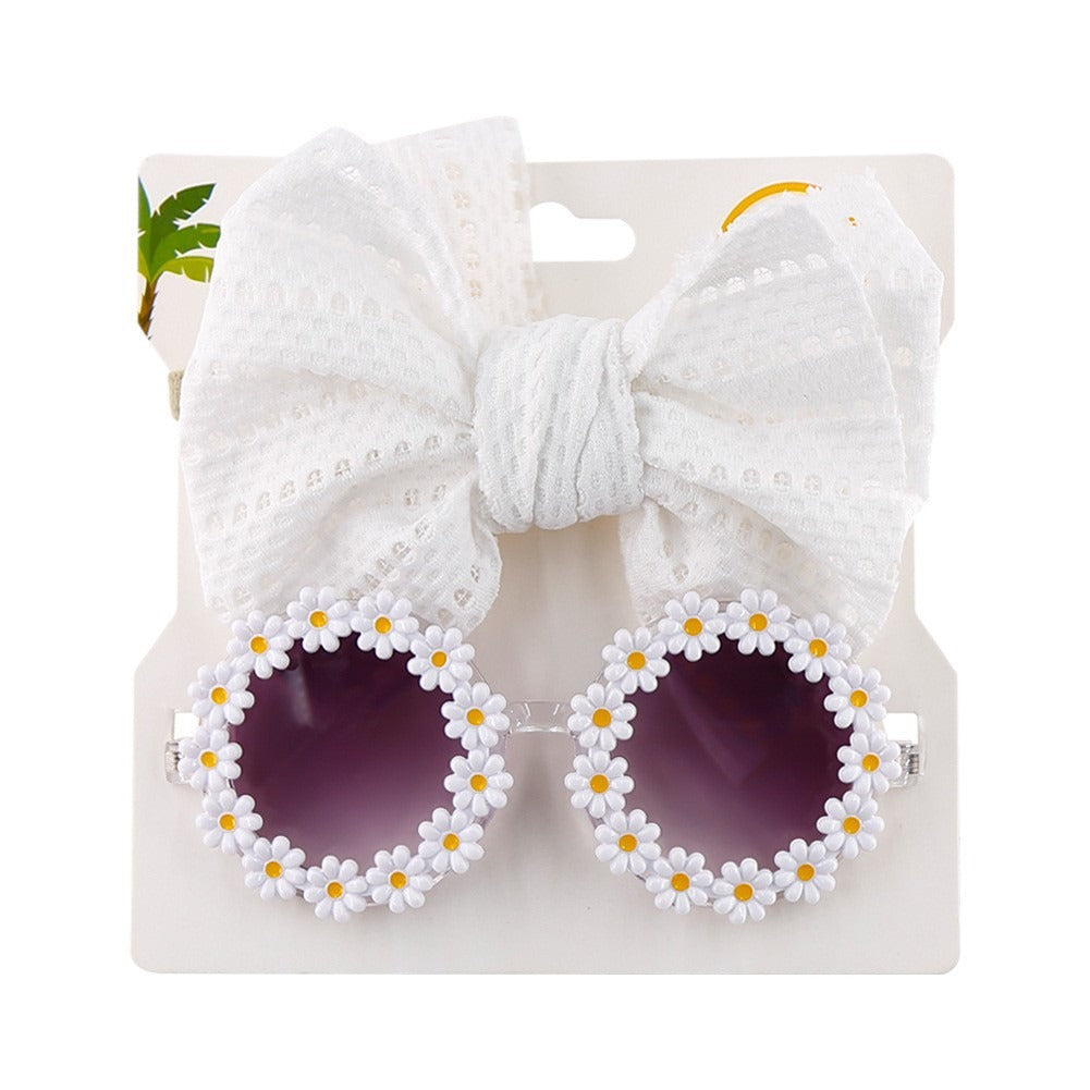 Personalized girl fashion glasses, baby headband set, sun visor - V.I.P Digital Presence