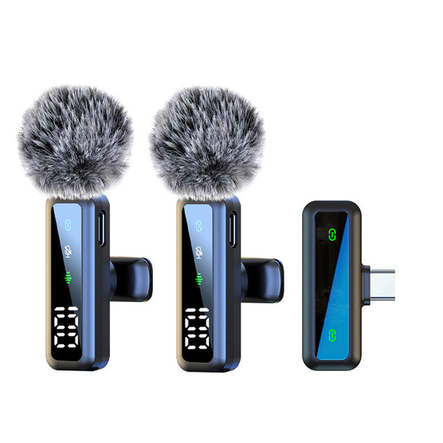 Wireless Lapel Microphone for Outdoor Computer Live Streaming Noise Reduction Universal Small Microphone - V.I.P Digital Presence