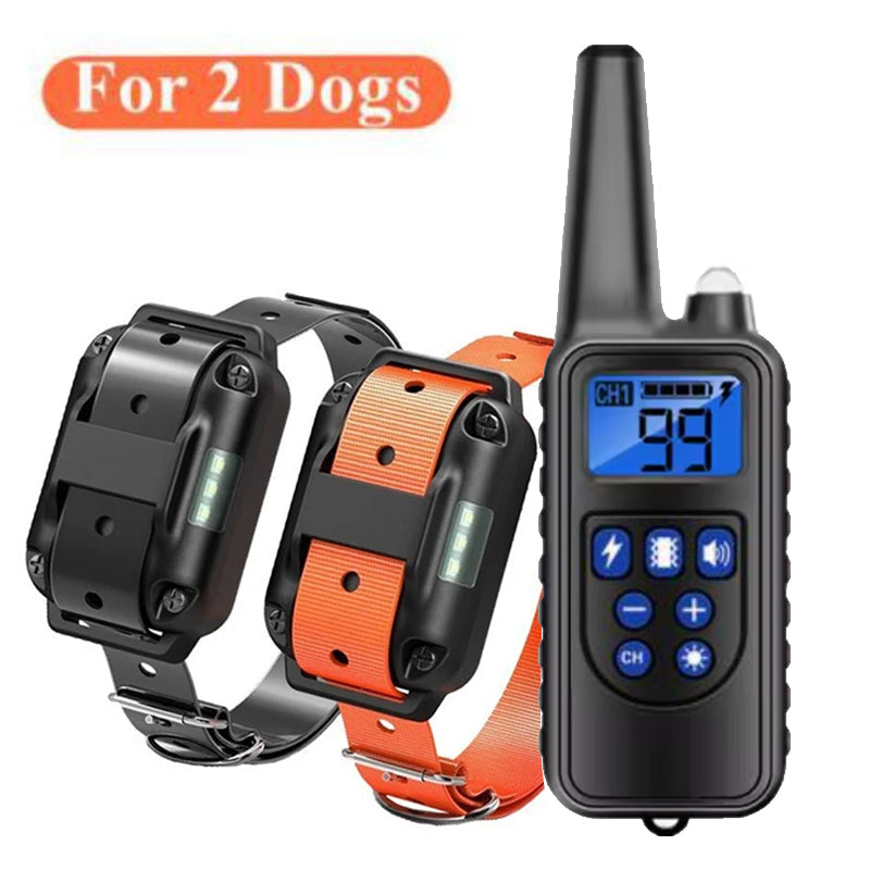 Dog training supplies - bark control device. The collar features electric shock and vibration for training. - V.I.P Digital Presence