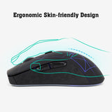 Dual mode wireless mouse silent office colorful illuminated charging Bluetooth mouse for laptops - V.I.P Digital Presence