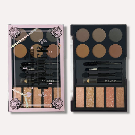 Eyeshadow  eyebrow powder eyebrow cream comprehensive tray with tools - V.I.P Digital Presence