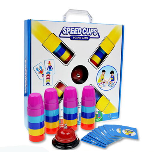 Speed Cups Puzzle Board Game Family/Party Best Gift for Children Funny Fast Stacks Game - V.I.P Digital Presence