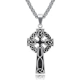 Spiral Cross Pearl Chain Necklace Titanium Steel Retro Pendant - V.I.P Digital Presence