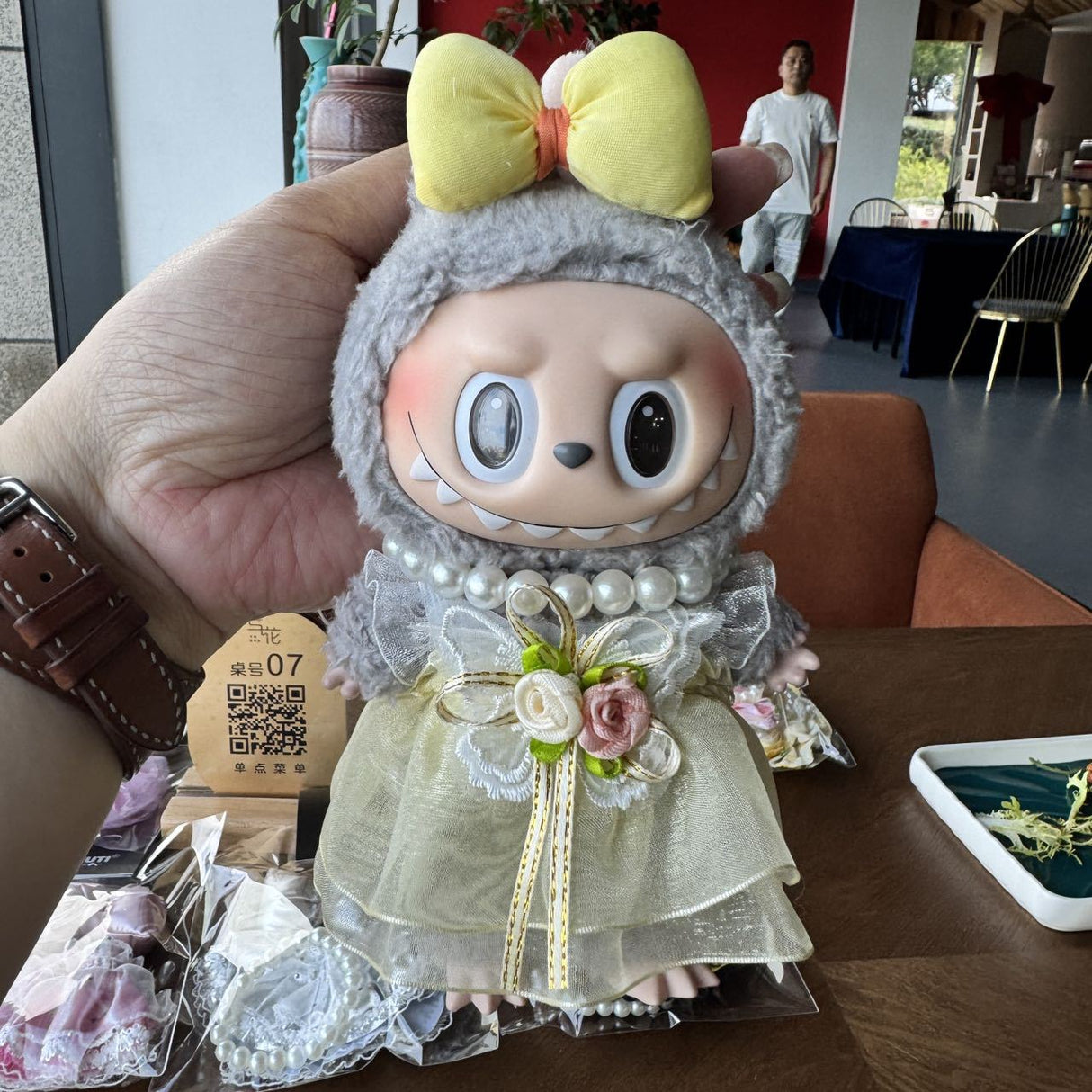 Labbubu Doll 17cm Labbubu Pendant Doll Clothes Accessories Shorts Keychain Air Cotton - V.I.P Digital Presence