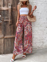 Printed Wide Leg Pants - V.I.P Digital Presence