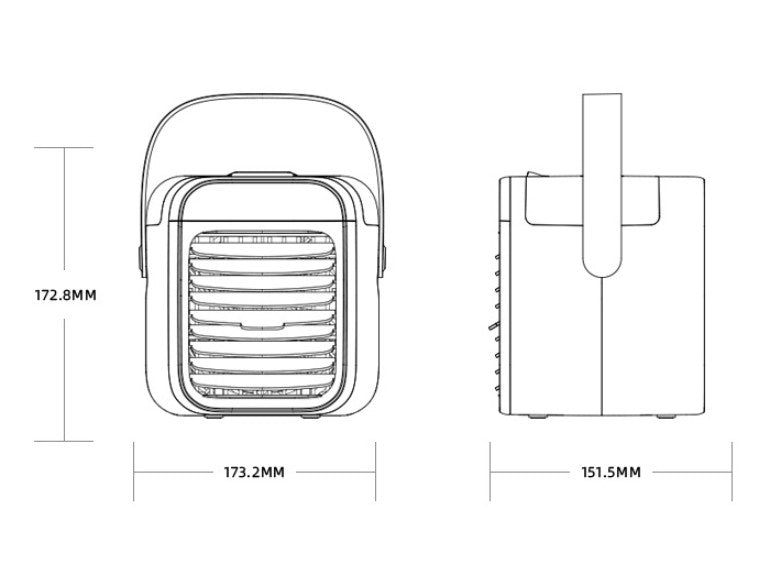 Nuevo ventilador de refrigeración por agua portátil, mini ventilador de aire acondicionado de escritorio para el hogar, ventilador de refrigeración con carga USB