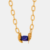 Natural Stone Pendant Titanium Steel Necklace - V.I.P Digital Presence