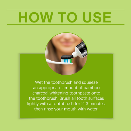 Bamboo Charcoal Toothpaste Freshen Breath, Brightening Teeth And Improving Yellow Tooth Stain Removal Toothpaste - V.I.P Digital Presence