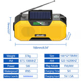 Outdoor Emergency Radio Bluetooth Speaker Solar Hand Flashlight Mobile Charging 5000 Mah Large Capacity - V.I.P Digital Presence