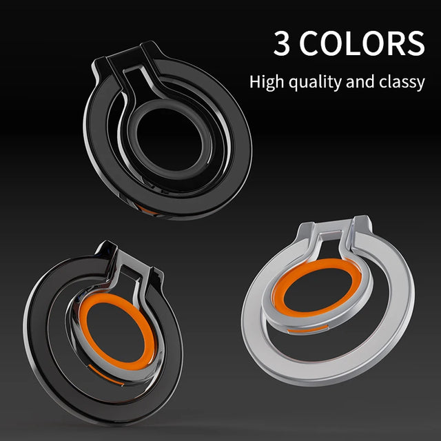 Finger Ring Holder Stand Grip Rotating For Mobile Phone Magnetic Mount Phone Back Sticker Pad Holder Bracket for iPhone Magsafe - V.I.P Digital Presence