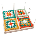 Wooden blocking board Manual wool grid board With 324 Small Holes For Setting Sewing - V.I.P Digital Presence
