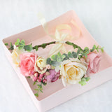 Spring and summer flower garland headwear simulation rose crown water grass headband bride travel photography hair accessories - V.I.P Digital Presence