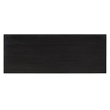 48-Inch Rustic Vintage Console Table --- Farmhouse Style Entryway Table with Open Shelf and Sturdy Construction (Black) - V.I.P Digital Presence