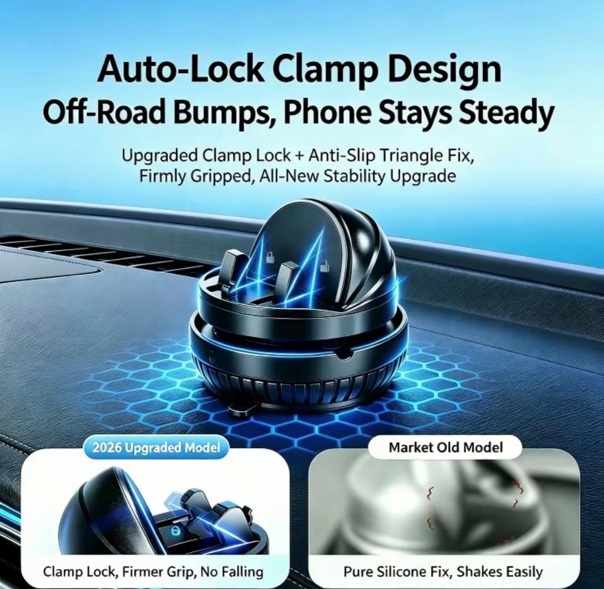 SpinMount Car Phone Holder