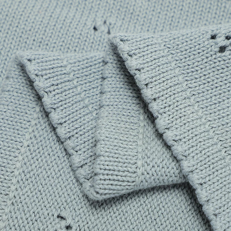 Knitted solid color hollow point duvet cover for male and female babies - V.I.P Digital Presence