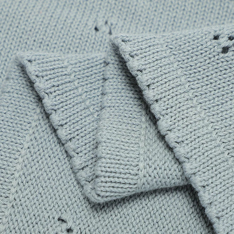 Knitted solid color hollow point duvet cover for male and female babies - V.I.P Digital Presence