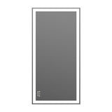 48x24 inch LED bathroom makeup mirror wall mounted adjustable light anti fog touch switch with memory intelligent large bathroom
