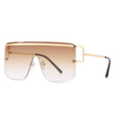 Nuevo estilo de gafas de sol de una pieza, gafas de sol de moda sin montura, gafas de sol de moda para mujer 