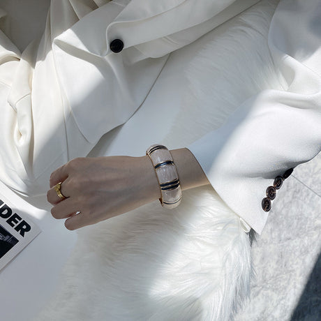 Bracelet Retro Fashion Drip Oil Double Color Simple Bamboo Knot Drum Spring - V.I.P Digital Presence