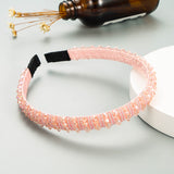Hand Woven Beaded Headband Female Baroque Beaded Hair Binding Korean Version Net Red Wash Face Hair Accessories - V.I.P Digital Presence