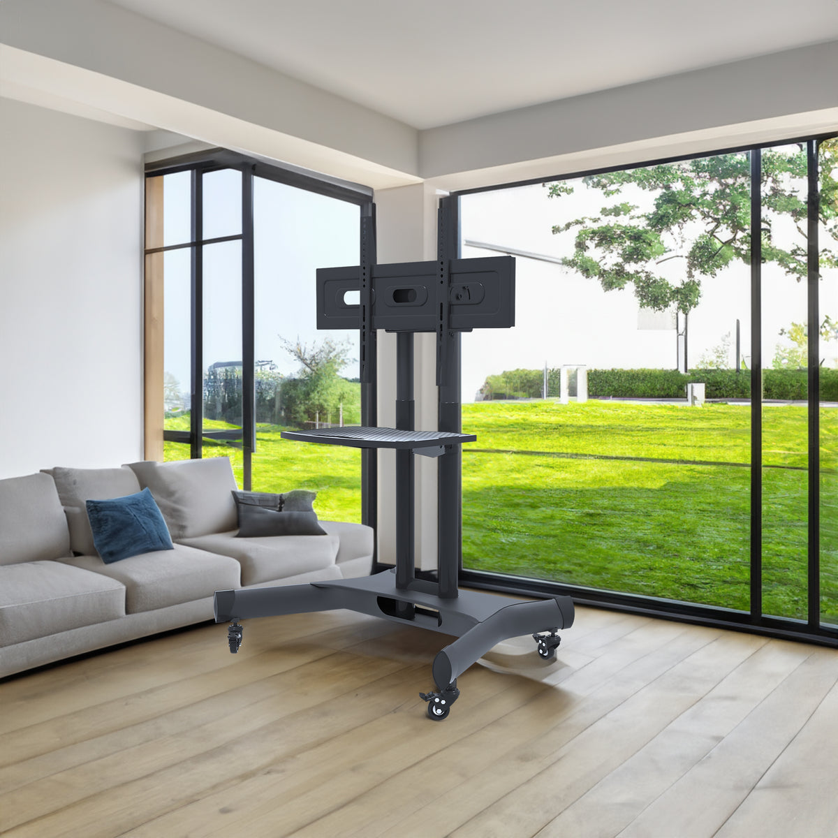 FANCO Universal Rotating TV Stand, Suitable for 32-80 inch TVs, Tiltable Desktop TV Stand, Maximum VESA 600x400mm (Black) - V.I.P Digital Presence