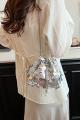 Drawstring Sequin Crossbody Bag - V.I.P Digital Presence