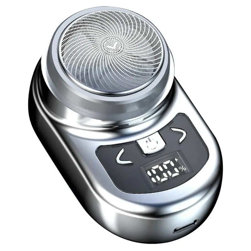Portable Electric Shaver Pocket Shaving For Men Mini Beard Shaver LCD Power Display Rechargeable Travel Home Shaver Easy Install - V.I.P Digital Presence