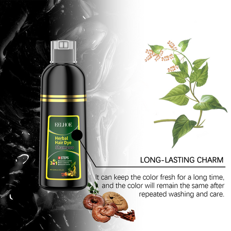 Plant Black Hair Shampoo Plant Extract Wash Care Diy Color Developing Hair Refreshing And Supple Shampoo - V.I.P Digital Presence
