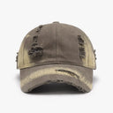 Distressed Adjustable Cotton Baseball Cap - V.I.P Digital Presence