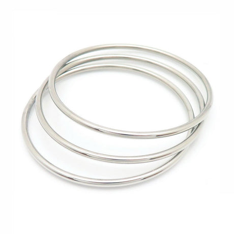 3mm smooth plain circular ring bracelet with multiple layers for wearing wristbands and accessories - V.I.P Digital Presence