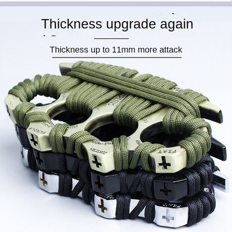 Finger Knuckle Four-Finger Boxing Glove Self-Defense Tool Weapon Ring Hand Clip Fist Clip Anti-Wolf Device - V.I.P Digital Presence