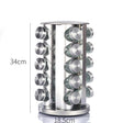 Kitchen articles rotating seasoning rack domestic rotating seasoning tank stainless iron spices seasoning box set - V.I.P Digital Presence