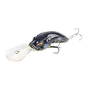 Cebo falso de lengua ancha, ABS Rock Mino, para buceo profundo, 10,4 cm, 14,5 g, con cuentas y tres anzuelos mejorados, con forma de gusano simulado.