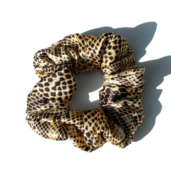 Pure Silk Large Scrunchies Ropes Hair Bands Ties Elastics Ponytail Holders for Women Girls Hair Accessories 19 Momme 3.5CM - V.I.P Digital Presence
