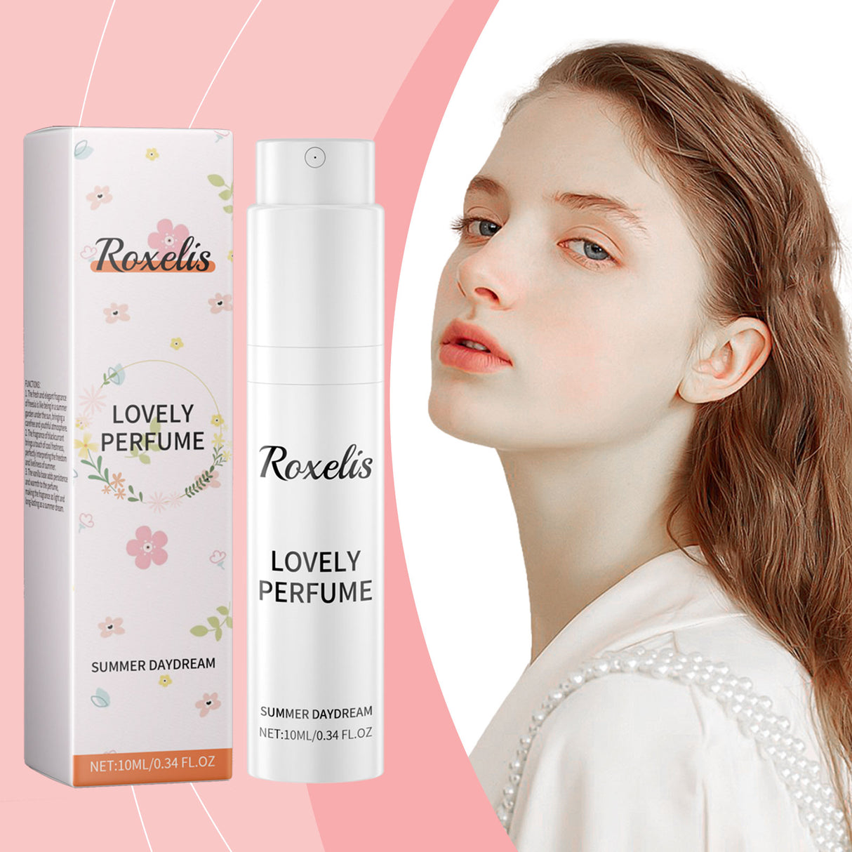 Freesia Spin Perfume Spray, Women Exude Long-Lasting Charm Fresh Elegant Light Fragrance Portable Sample Perfume - V.I.P Digital Presence