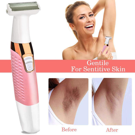 5 in 1 Electric Lady Shaver Eyebrow Trimmer Armpit Hair Leg Hair Scraper Hair Remover - V.I.P Digital Presence