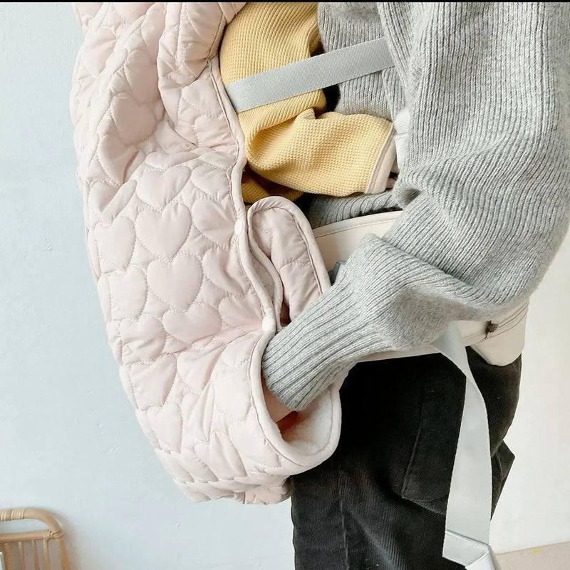 Manta de invierno para cochecito, manta cálida de forro polar para bebé, accesorio para envolver a recién nacidos, capa acolchada resistente al viento, funda de edredón con correa