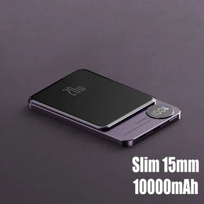 10000mAh Macsafe Magnetic Power Bank PD20W 15W Wireless Fast Charger External Auxiliary Battery Pack For Magsafe iPhone 15 14 13 - V.I.P Digital Presence