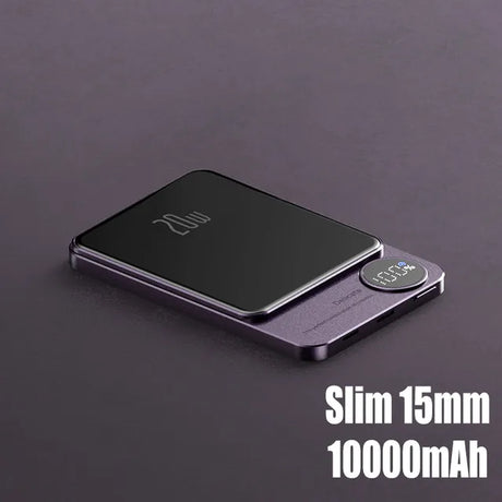 10000mAh Macsafe Magnetic Power Bank PD20W 15W Wireless Fast Charger External Auxiliary Battery Pack For Magsafe iPhone 15 14 13 - V.I.P Digital Presence