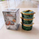 3-Piece Insulated Food Container Set (1.5L, 2L, 2.5L) - Ideal for Ramadan Celebrations, Weddings, Family Gatherings & More - V.I.P Digital Presence
