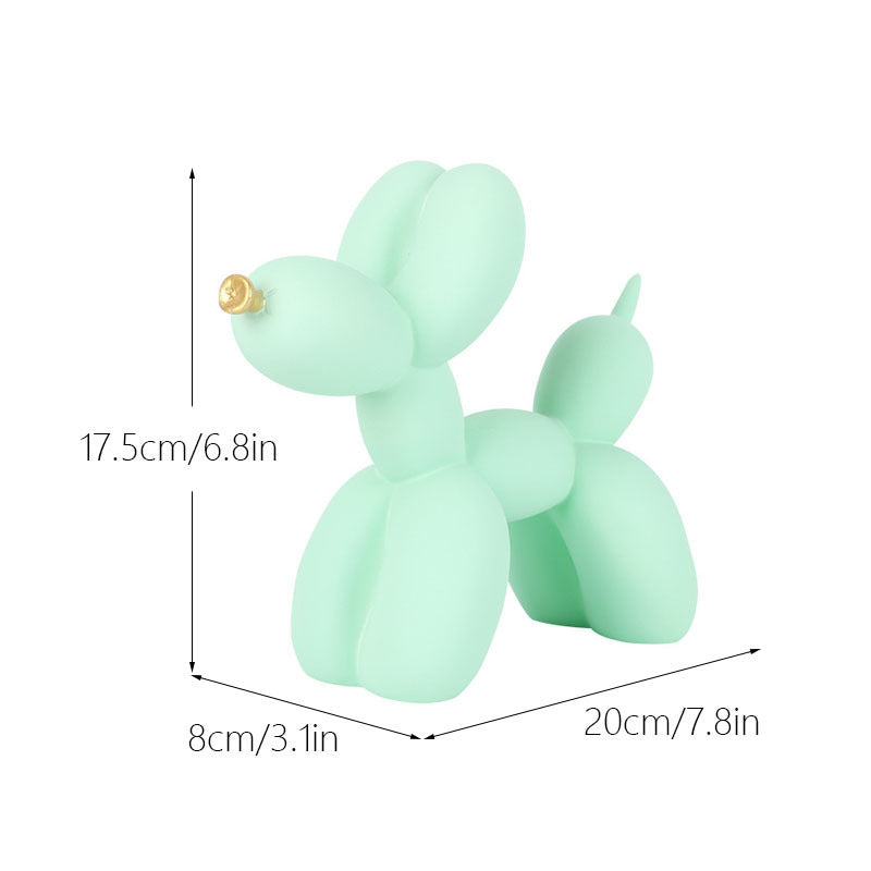 New black and white plaid balloon dog ornaments creative TV cabinet wine cabinet living room porch resin crafts - V.I.P Digital Presence